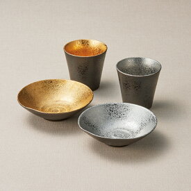 ＜波佐見焼＞ゴールド&プラチナ カップ&ボールセット 001-852M人気 おすすめ キッチン用品 食器 器 ※こちらの商品は、メーカーおよび委託倉庫からの発送です。