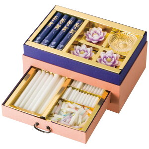 <カメヤマ>浄雅(蓮紫) 線香・ローソクセット人気 おすすめ インテリア 雑貨 和風 ※こちらの商品は、メーカーおよび委託倉庫からの発送です。