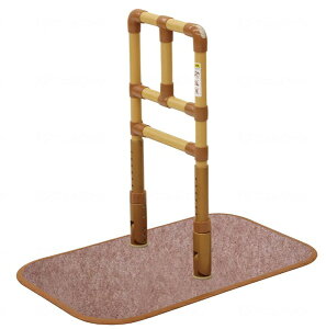 (山崎産業) 離床・介護支援用手すり 楽起MT 縦型 YM-153L-ID 置き型 置くだけ 手すり 介護 高齢者 工事不要 ベッド 立ち上がり 簡単設置