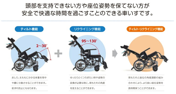 楽天市場】(ミキ) ティルト・リクライニング車椅子 軽量 コンパクト 
