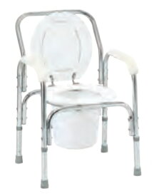 (ミキ) トイレチェア MLA-02011 介護 高齢者 簡易トイレ ポータブルトイレ 非常用 防災 軽量 重量4.4kg