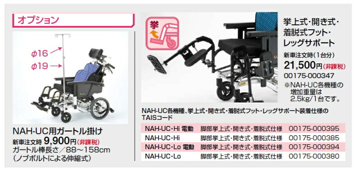 楽天市場】【法人宛送料無料】 (日進医療器) ティルト＆リクライニング 