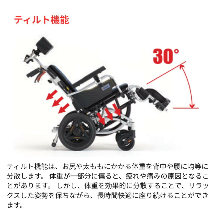 楽天市場】(ミキ) ティルト車椅子 SKT-Ti-7 スキット (SKT-7後継機種 