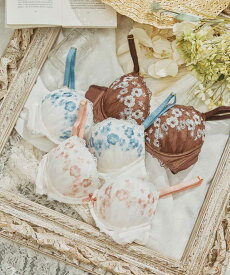 【SALE】【SALE】【northerly】【northerly bra フィットシリーズ 楽盛りフィット】　楽盛り刺繍　楽盛りフラワーブルーム　ブラジャー単品　B〜Fカップ