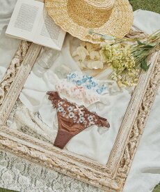 【SALE】【northerly】【northerly bra フィットシリーズ 楽盛りフィット】　楽盛り刺繍　楽盛りフラワーブルーム　Tバックショーツ単品　M/L