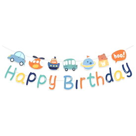 【お買い物マラソン】乗り物 ヘリコプター 車 船 飾り ガーランド happy birthday 誕生日 飾り付け 飾り ハッピーバースデー 男の子 お祝い デコレーション くすみカラー ニュアンスカラー オシャレ 可愛い シンプル 簡単 送料無料 メール便 あす楽 1000円ポッキリ