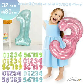 【お買い物マラソン】32インチ 90cm 80cm 大きい ナンバーバルーン 誕生日 パーティ お祝い 風船 飾りつけ 水晶 透明 ゼリーカラー クリスタル 数字バルーン ブルー ピンク パープル イエロー グリーン 送料無料 あす楽対応 かわいい