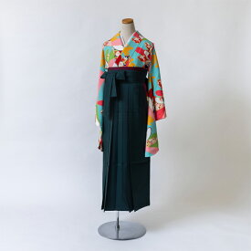 袴 【グリーン】 単品 無地 ポリエステル 卒業式 小学生 大学生 小学校 大学 教師 先生 着物 振袖 和服 和装 謝恩会 パーティー セレモニー ジュニア ガールズ レディース 女の子 女性 女 S M L LL 行灯袴 スカートタイプ