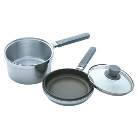 ・浅鍋・深鍋・ガラス蓋3点セット無水鍋 16.5cm浅型　IH・直火対応片手鍋　フライパン無水調理　万能のお鍋 ハルムスイ　HAL　600037C6121-604