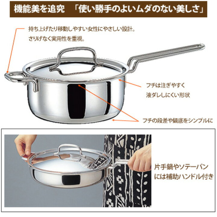 楽天市場】浅型両手鍋 28cm 5.9L ジオプロダクト GEO-28S 宮崎製作所 