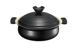 3〜4人用 直火・IH対応満水容量3.9L24cm 卓上鍋軽楽御膳 かるらごぜんセラミックコーティング鍋軽い鍋 KG-05