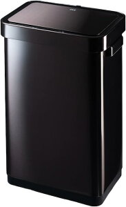デラックスミラージュ T-センサービン 45L自動開閉 ダストボックス ごみ箱ステンレスふた付き センサー式ゴミ箱EKO JAPAN 正規販売店EK9378BS-45L ?ブラック色