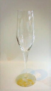 シャンパングラス 2組セット約直径4.6センチ 漆塗りの洋食器漆ガラス食器 食洗機対応塗り工房ふじいMAJO マジョ金箔 マジョホワイト色 16-A-011