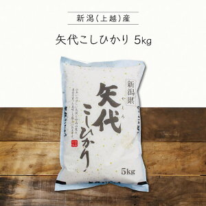 5kg コシヒカリ数量限定 つや・甘み・香りが極上 ふっくら甘い新米コシヒカリ 新米 令和7年産 産地直送  新潟 上越産矢代こしひかり やしろこしひかり精米済 新潟産新米こしひ