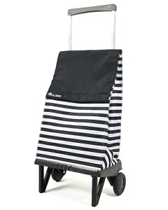 40Lの大容量 ショッピングカートワンタッチで折りたたみ コンパクト買い物カート キャリーバッグROLSER ロルサーPREGAMATIC  プレガマティックRS-102PL  マリーナ ブラック