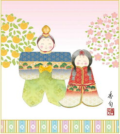 特色工芸色紙1枚 桃の節句 雛祭り 人形雛 作：伊藤香旬 KSM-010
