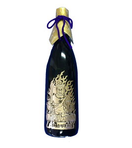 ボトル彫刻 tekizami 【神仏 ご利益ボトル】 不動明王御姿 純米大吟醸 日本酒 清酒 720ml 兵庫県産 還暦祝い 還暦のお祝いのプレゼント 不動明王 お供え 奉献 お神酒 奉納 縁起物 オリジナルギフ