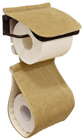 ペーパーホルダーカバー コーデュロイ おしゃれ かわいい 北欧 シンプル トイレットペーパー トイレタリー トイレグッズ ギフト プレゼント 模様替え インテリア【calmland（カームランド）】Ward Robe（ワードローブ）ペーパーホルダーカバー コーデュロイ