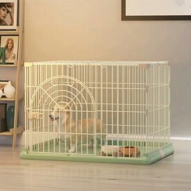 犬ケージ 猫ケージうさぎ ケージ ペットサークル ケージ ゲージ サークル 犬 ケージ いぬ ペットケージ 小型犬 システムサークル アンダートレー付 小型犬用 室内ゲージ おしゃれ 洗える ハウス 犬サークル ペット用品 76×50.5×47CM
