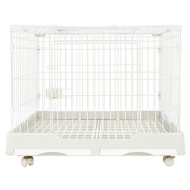 ペットケージ コンパクト キャットケージ ウサギケージ 犬ケージ うさぎ ケージ小動物向け キャスター付き トイレトレー付 猫ケージ ペットゲージ 天窓 上から入る 脱走防止 移動楽々 ケージ 檻 ねこ 猫アンダートレー付き