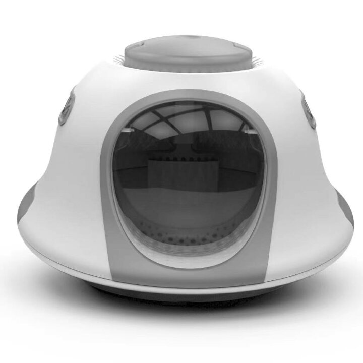 楽天市場】猫トイレ 密封型 宇宙船デザイン 猫トイレ オシャレ 防臭 砂 
