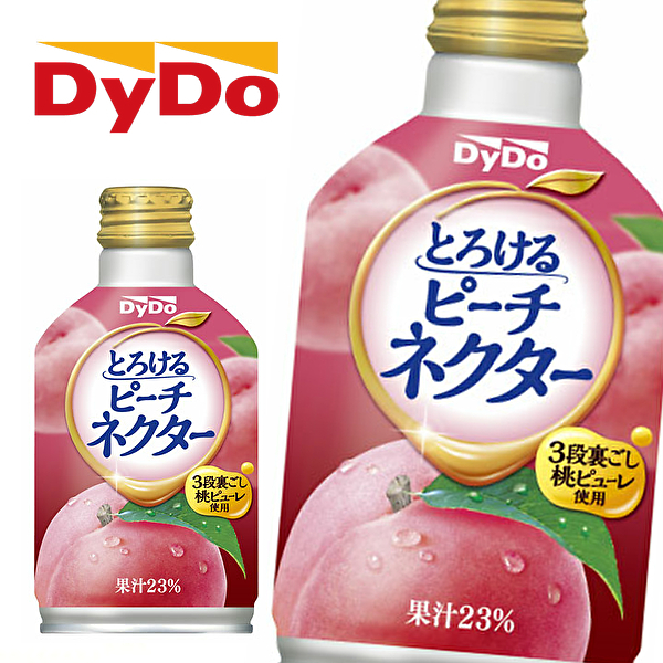 DyDo ダイドー とろけるピーチネクター 270gボトル缶×24本入 2ケース