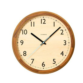 ★!PT10倍還元!★【INTERZERO/インターゼロ】CHAMBRE DROP CLOCK WALNUT シャンブル ドロップ クロック ウォルナット《電波時計/掛け時計/木製/スイープセコンド/音がしない》