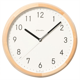 ★!PT10倍還元!★【INTERZERO/インターゼロ】BRUNCH CLOCK　ブランチクロックNATURAL MILK 　掛け時計 CH-056 BC《電波/掛け時計/新居/インテリア/ギフト/お祝い》