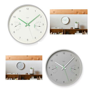 ★!PT10倍還元!★【Lemnos/レムノス】BROTE ブローテ 温湿度計付 《シンプル/モダン/デザインクロック/おしゃれ/新居/プレゼント/》