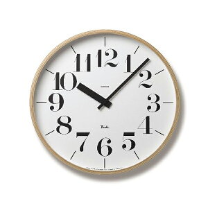 ★!PT10倍還元!★【Lemnos/レムノス】RIKI CLOCK / リキクロック L(太文字)《見やすい/掛け時計/シンプル/おしゃれ/プレゼント/御祝》