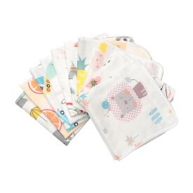 【メール便☆送料無料】10枚組ガーゼハンカチ [25×25cm] コットン 綿100％ 新生児 ベビー 赤ちゃん 出産準備 幼稚園 保育園 おしゃれ ガーゼタオル ビブ スタイ よだれかけ 子育て 吸水 出産祝い プレゼント ギフト 沐浴タオル 汗 [三恵]