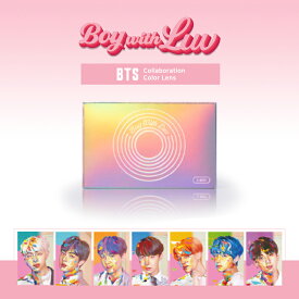 【オリジナルカード入り】BTS カラコン BoyWithLuvワンデー 1箱10枚入り 度あり 度なし 韓国っぽ コンタクトレンズ 1日使い捨て 防弾少年団 公式 ボーイウィズラブ 茶コン ちゅるん ツヤ感 裸眼風 甘い瞳 モテ系 メンズ