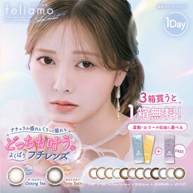 【2箱購入で1箱無料】フェリアモ カラコン 14.2mm 14.5mm feliamo ナチュラル カラコン 白石麻衣 3箱目無料 1箱10枚入り 1day ワンデー 大人 綺麗め 恋する瞳 メンズカラコン