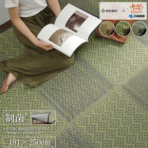 い草 ラグ カーペット ござ 国産 制菌 抗菌 防臭 消臭 3畳 約191×250cm 小林製薬 おしゃれ 市松模様 和柄 和風 ナチュラル 滑りにくい 新生活 一人暮らし