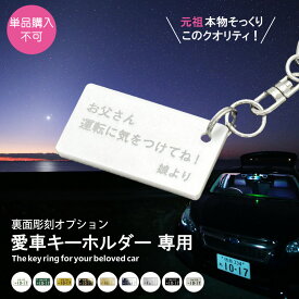 裏面彫刻オプション ※単品購入はできません ※必ず特許ナンバープレートキーホルダーと一緒にご注文ください プレゼント 退職記念品