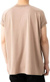 送料無料 メンズ tシャツ 半袖 重ね着 インナー コットン 100 % 綿 おしゃれ 半袖 M L XL 白 黒 モカ ブラウン