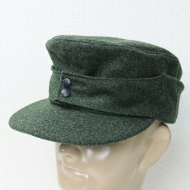 WW2ドイツ軍. EREL M43型兵用規格帽 兵用 [フィールドグレー] 帽章なし《復刻版》　ドイツ 第二次世界大戦 陸軍 ウール 軍帽 キャップ 戦争のはらわた シュタイナー軍曹 戦闘帽　エスアンドグラフ