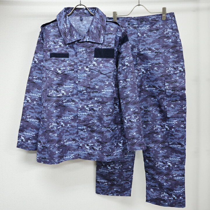 楽天市場】海上自衛隊. 迷彩戦闘服ジャケット&パンツセット(ウエスト 