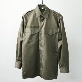 オーストリア軍 フィールドシャツ《実物・新品(未使用品)》　オーストリア AUS 新品 放出品 サープラス ユーロサープラス 軍モノ バトルシャツ ミリタリーシャツ メンズシャツ トップス OD