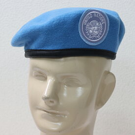国連ベレー帽　ドイツ BW ドイツ連邦軍 Germany 国連軍 アンタック UN ベレー ミリタリー 軍用 ウール 100% 　エスアンドグラフ