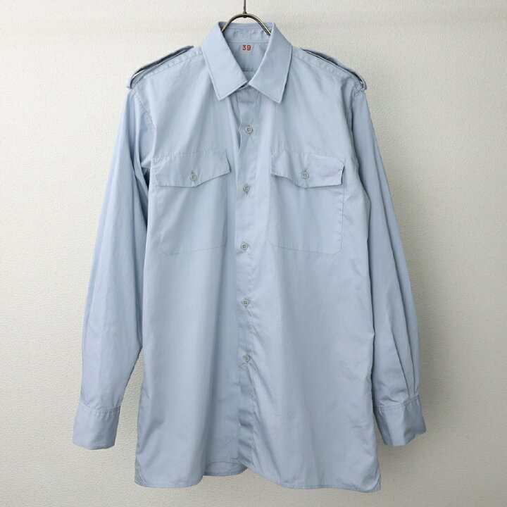 楽天市場】スウェーデン軍. 制服用ライトブルーシャツ《実物・新品(未 