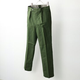 スウェーデン軍. ユーティリティワークパンツ[ボタンフライ]《実物・新品(未使用品)》　デッドストック スウェーデン 実物 放出品 ユーロサープラス OD ミリタリーパンツ チノパン　エスアンドグラフ