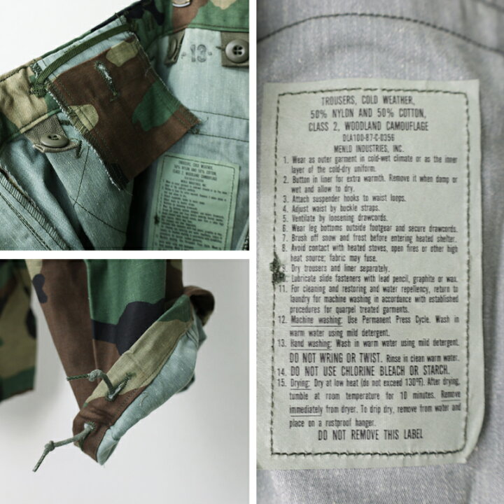 楽天市場】US. M-65 フィールドパンツ[ウッドランドカモ]《実物・新品  