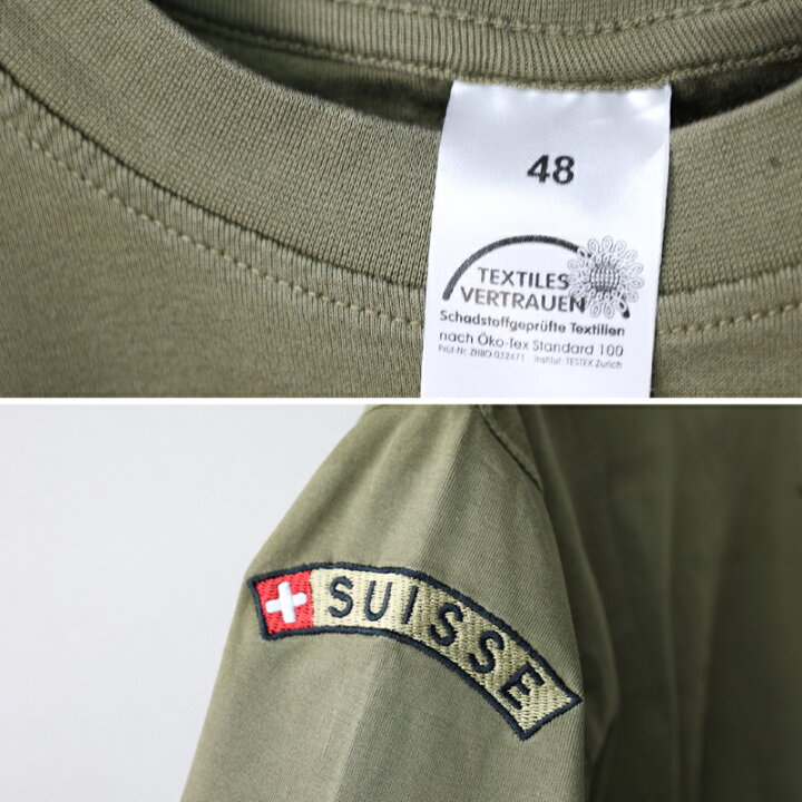 楽天市場】スイス軍. ワッペン付き ブラウンTシャツ《実物・USED  