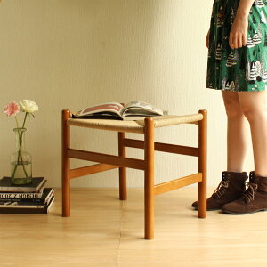 【選べる2色☆】【デザイナー:ハンス・J・ウェグナー】 商品名:Paper code Stool(ペーパーコードスツール)プレミアム【高品質】【リプロダクト】【ジェネリック】【木製】【Yチェア】【