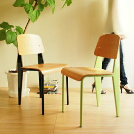 【デザイナー：ジャン・プルーヴェ】 商品名：Standard Chair（スタンダードチェア）プレミアム【リプロダクト／復刻版／ジェネリック】【ダイニングチェア】【椅子】【デザイナーズ】【高品質】【楽天】【通販】