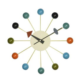 【デザイナー：ジョージ・ネルソン】商品名：Ball clock（ボールクロック）リプロダクト製品【ネルソンクロック】【大きい】【壁掛け】【時計】【オブジェ】【ミッドセンチュリー】【木製】【デザイン】