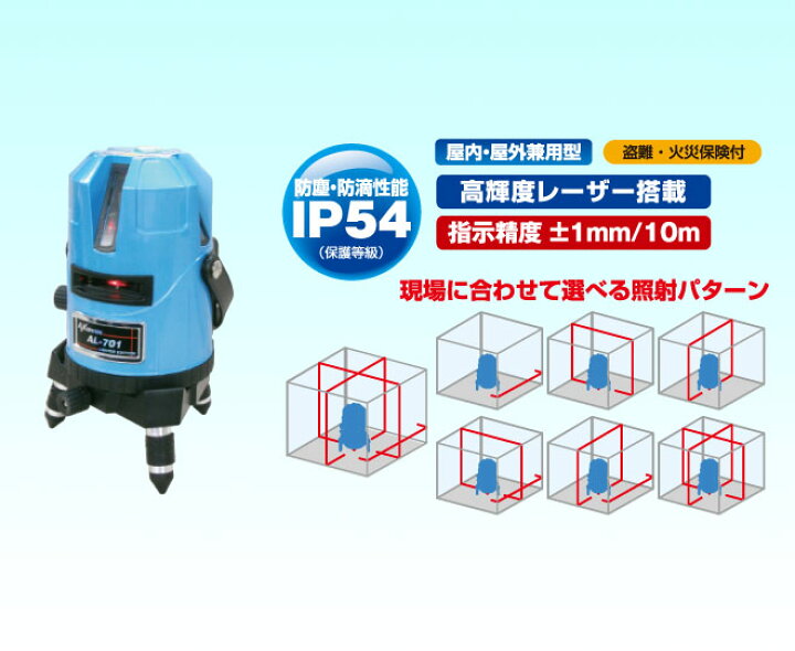 楽天市場】【AX BRAIN(アックスブレーン)】受光器対応高輝度レーザー墨 6/3限定 超美品 AXBrain AL-701 レーザー墨出し器