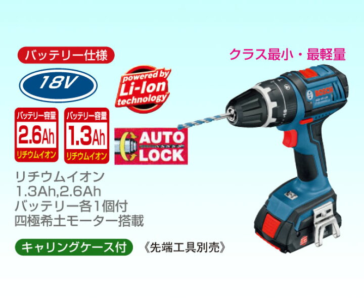 楽天市場】【ボッシュ(BOSCH)】 振動ドライバードリル GSB18V-LIN 