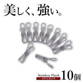 ピンチ ステンレス 10個セット 【 洗濯バサミ 洗濯ばさみ 洗濯ピンチ 】 ekans エカンズ SP-10